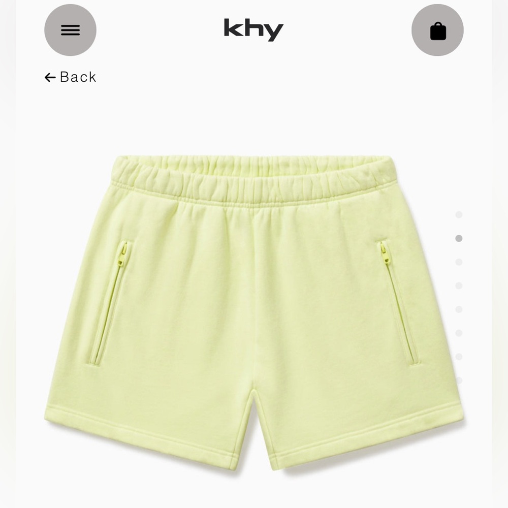 KHY Fleece Shorts “Limoncello” (Large)